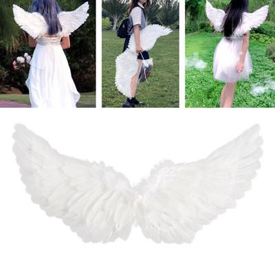 Handmade Angel Wings Creative White Feather Wings Cosplay Little Wings Props