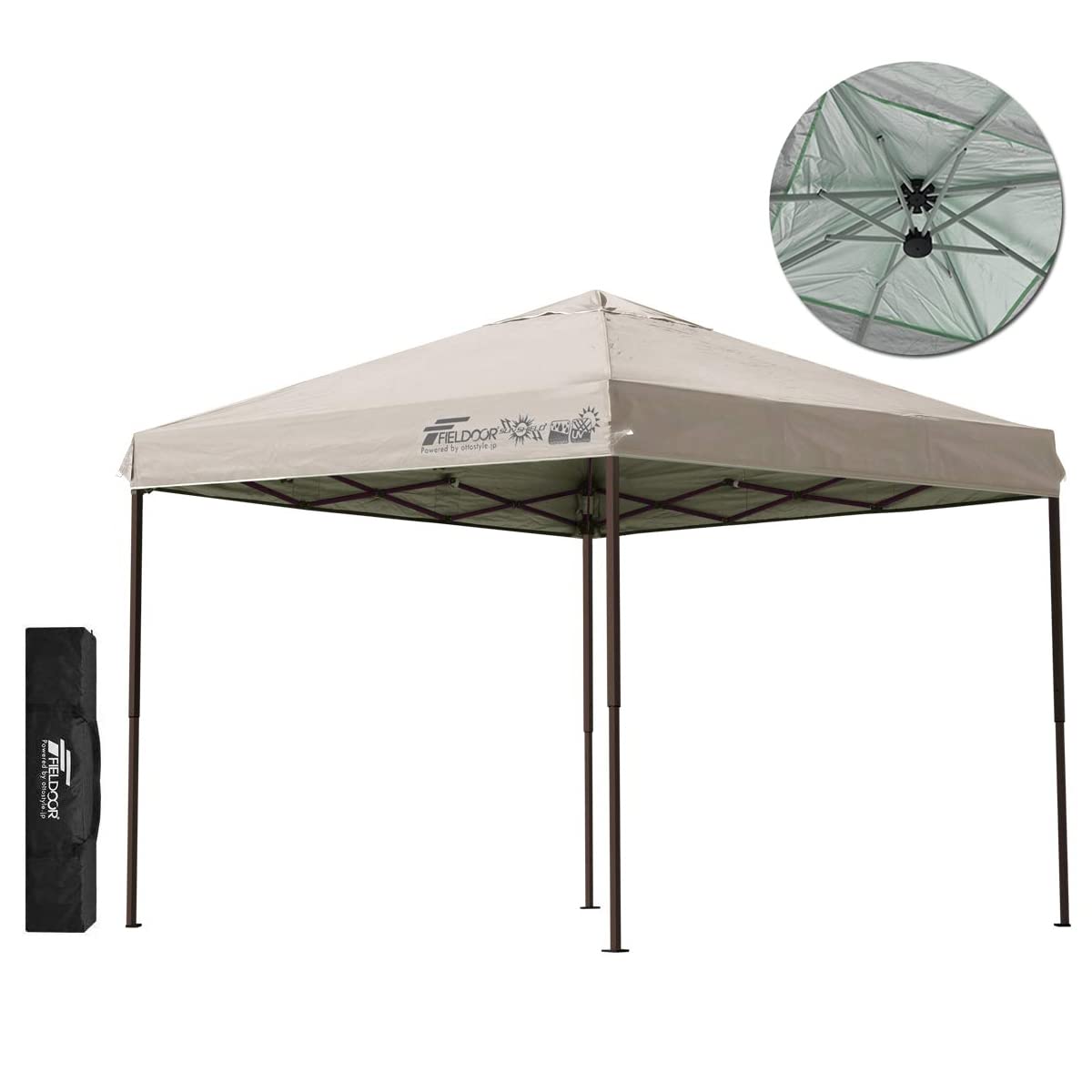 

FIELDOOR Легко устанавливаемая брезентовая палатка бежевого цвета Усиленная конструкция G03 Увеличенное количество стоек крыши до 8 Различные дополнительные детали продаются отдельно Высокая водостойкость