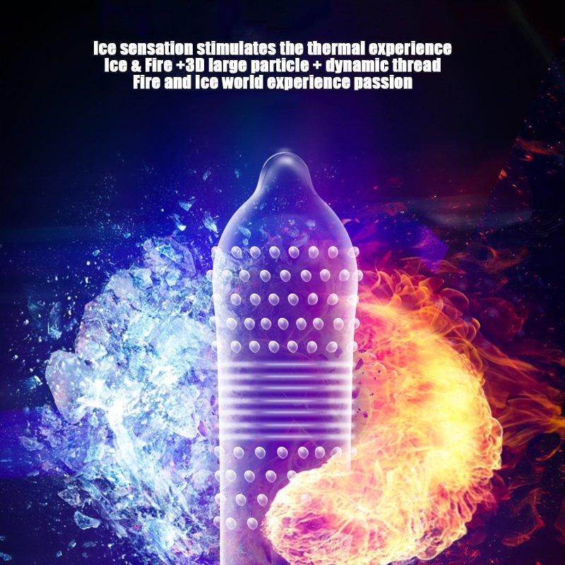 24pcs Natural Latex Condom 52mm Tight Delay Sex Smooth Pellet Penis Sleeve Adults