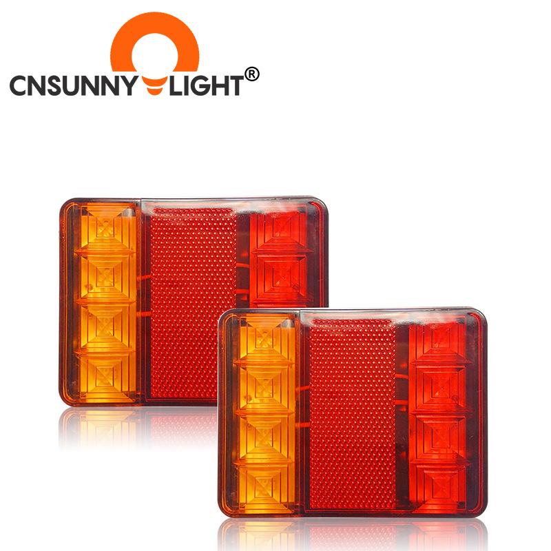 

Светодиодный задний фонарь грузовика, указатель поворота, стоп-сигнал прицепа, строительная машина, яркий светодиодный задний фонарь грузовика