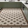 Französische Klassiker Küchenmatten Große Fläche Leder Ölbeständig Waschbarer Teppich Heimdekoration Balkonteppiche Rutschfest Anpassbar