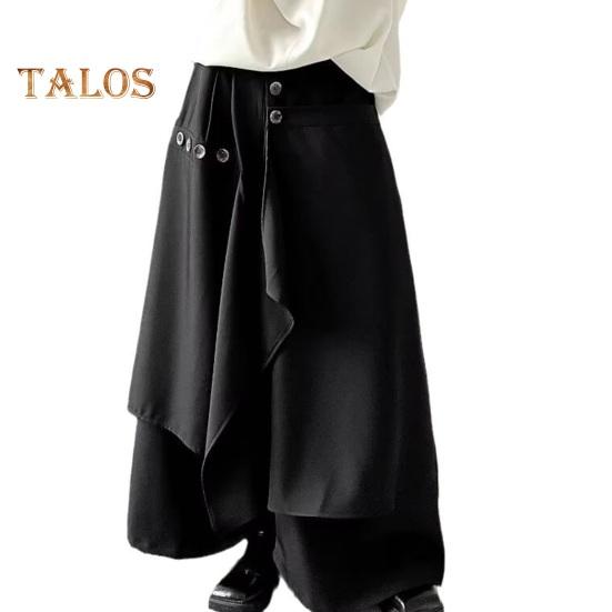 Muži Kalhoty Nepravidelný Japonský styl Volné Culottes Zip Knoflíček Lízačka Model Ukázka Kostým Dovolená Práce Denní nošení Kalhoty