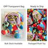 Circus Style Frog & Clown Stuffed Plush Doll, Soft Short Plush Decor Toy