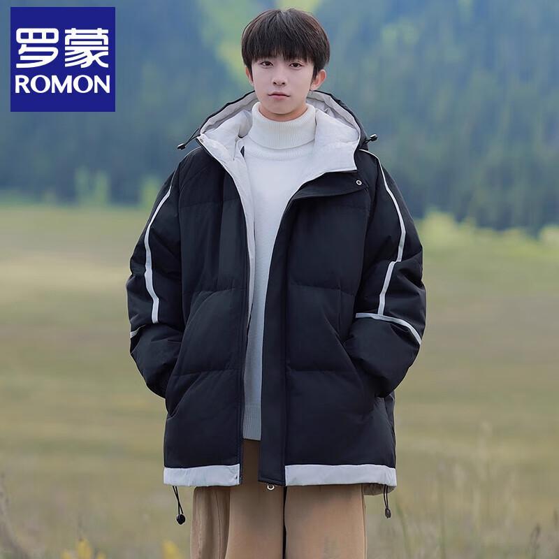 

Luomen Men s Winter Hooded Padded Puffer Jacket L