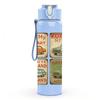 1PC Vintage Truck Sign Collage Print 750ml Color Plastic Sports Water Bottle Leakproof Flip Straw Lid For Sports Office Home Use