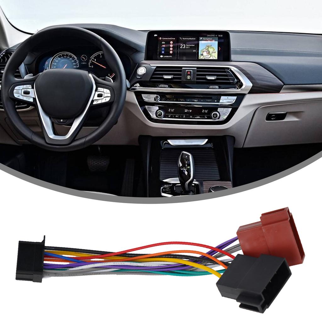 High-quality Audio Adapter Cable For Pioneer 2010-on ISO Female Connector Non-deformation 12V 185mm Anti-corrosion