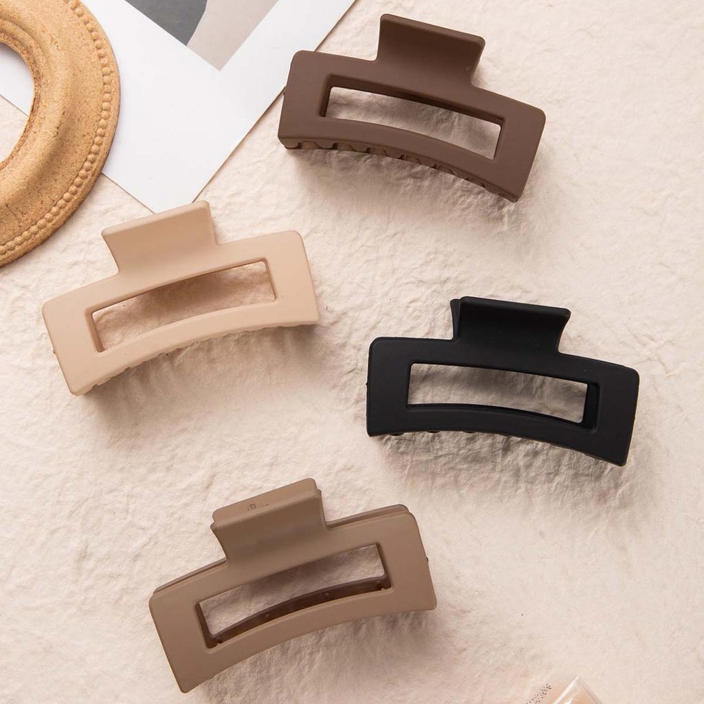 Women's Hair Clips, 4.3 Inch (11.9 cm) Large Hair Clips for Thick & Thin Curly Hair, Large Matte Banana Clips, Strong Hold Jaw C