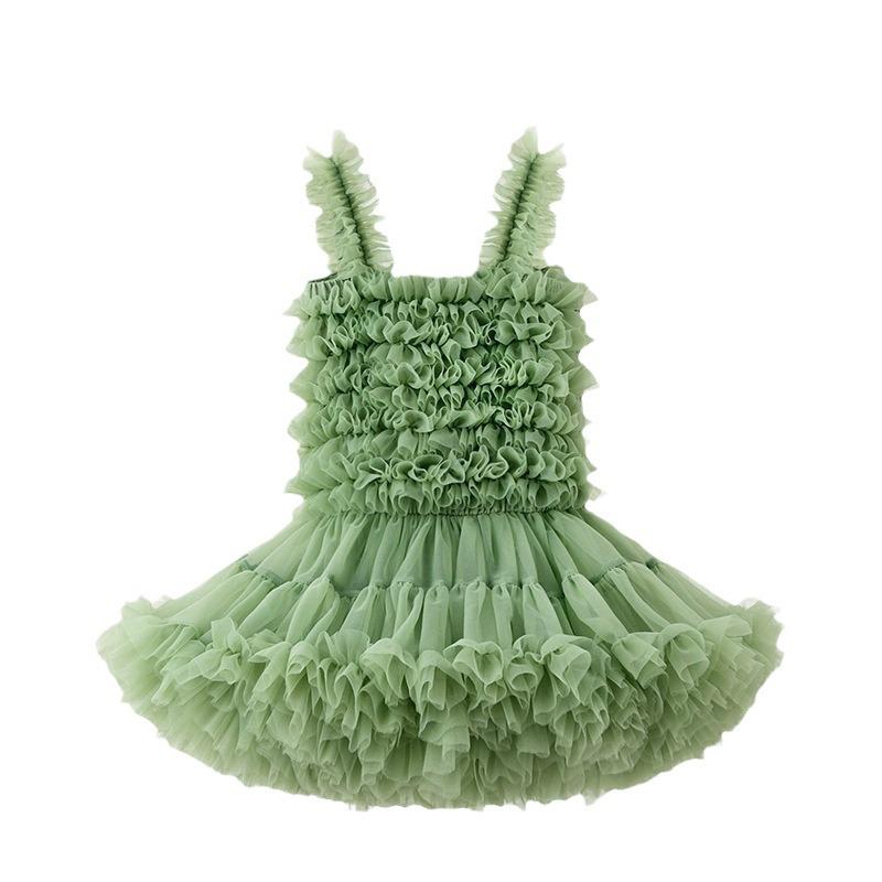 Sommer-Prinzessinnen-Netz-Tüllkleid für Mädchen - Europäischer & Amerikanischer Stil