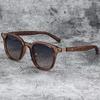 Trendy Wood Grain Sunglasses UV385 Protection Retro Eyewear for Men Women Outdoor Cycling Street Photography Glasses