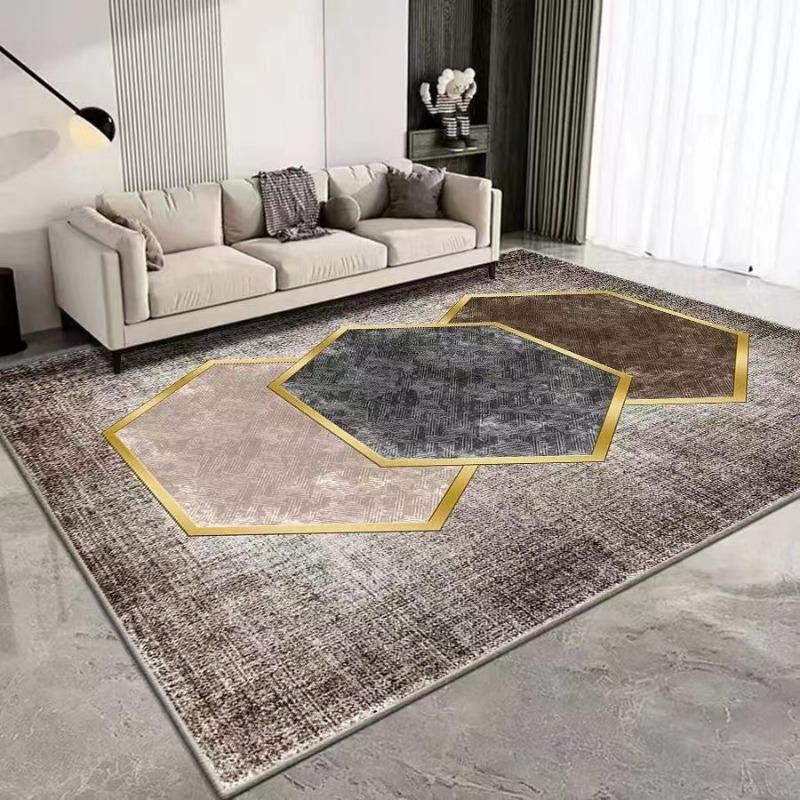European Luxury Print Large Area Rug Non-Slip Wear-resistant Carpet for Living Room Bedroom Soft Floor Mat Home Decor Beautiful