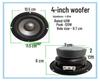 4'', 5'', 6.5'', 8'', 10'', 12'' Super Bass Subwoofer for Car & Home Audio