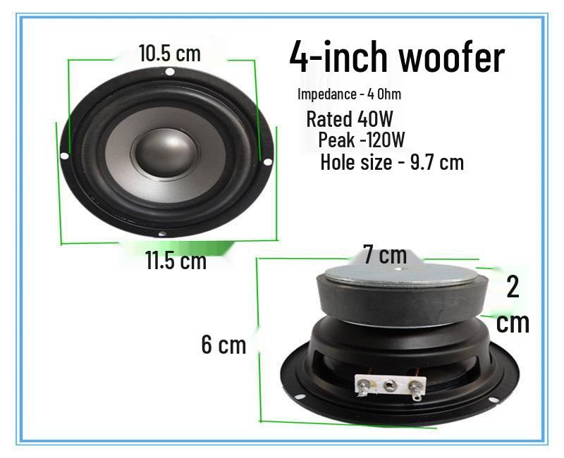 4'', 5'', 6.5'', 8'', 10'', 12'' Super Bass Subwoofer for Car & Home Audio