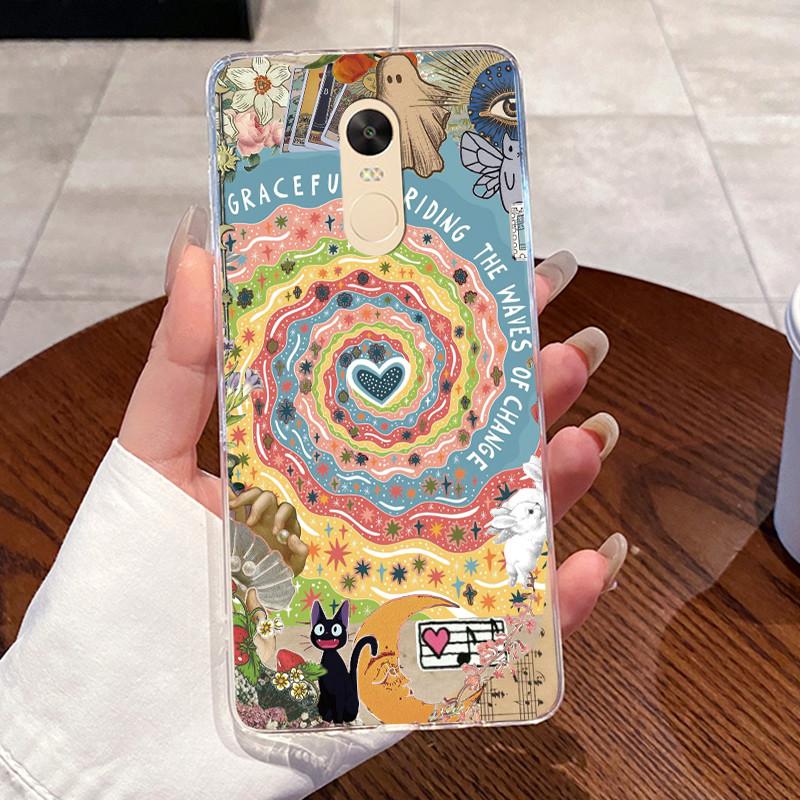 Casing For Xiaomi Redmi Note 4 Note 4x Capa Coque Clear Silicone Jelly Soft TPU Back Cover Cute Rabbit Cat Dinasaur Phone Case