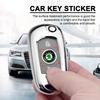 XLM4  14mm Car Remote Key Emblem Badge Radio Button Sticker For Skoda Octavia MK2 MK1 2 3 A5 A7 A8 Fabia Karoq Superb Rapid Kamiq