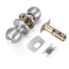 Solid Hardware Door Knobs and Knobs with Keys, Cylindrical Locks, Suitable for Bathrooms, Bedrooms, Entrances, Rooms, Outdoors, and Bathrooms (Keyless