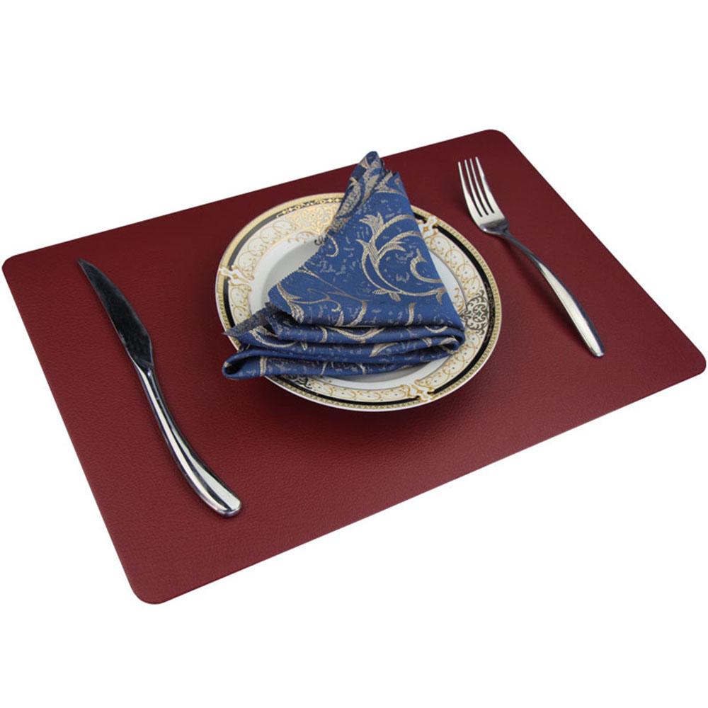 Home Decor Rectangle Waterproof Dinner Heat Insulation Pads Table Mat Placemat Tableware Pad