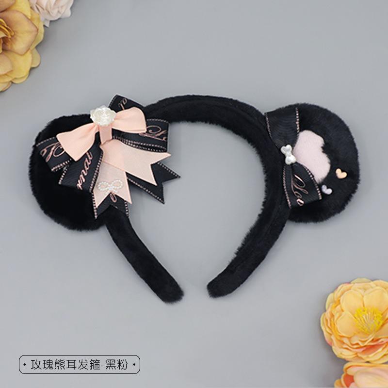 Ein handgemachtes japanisches niedliches Plüschbärenohr Olita Kopfschmuck Cosplay-Accessoires Tierohr Stirnband