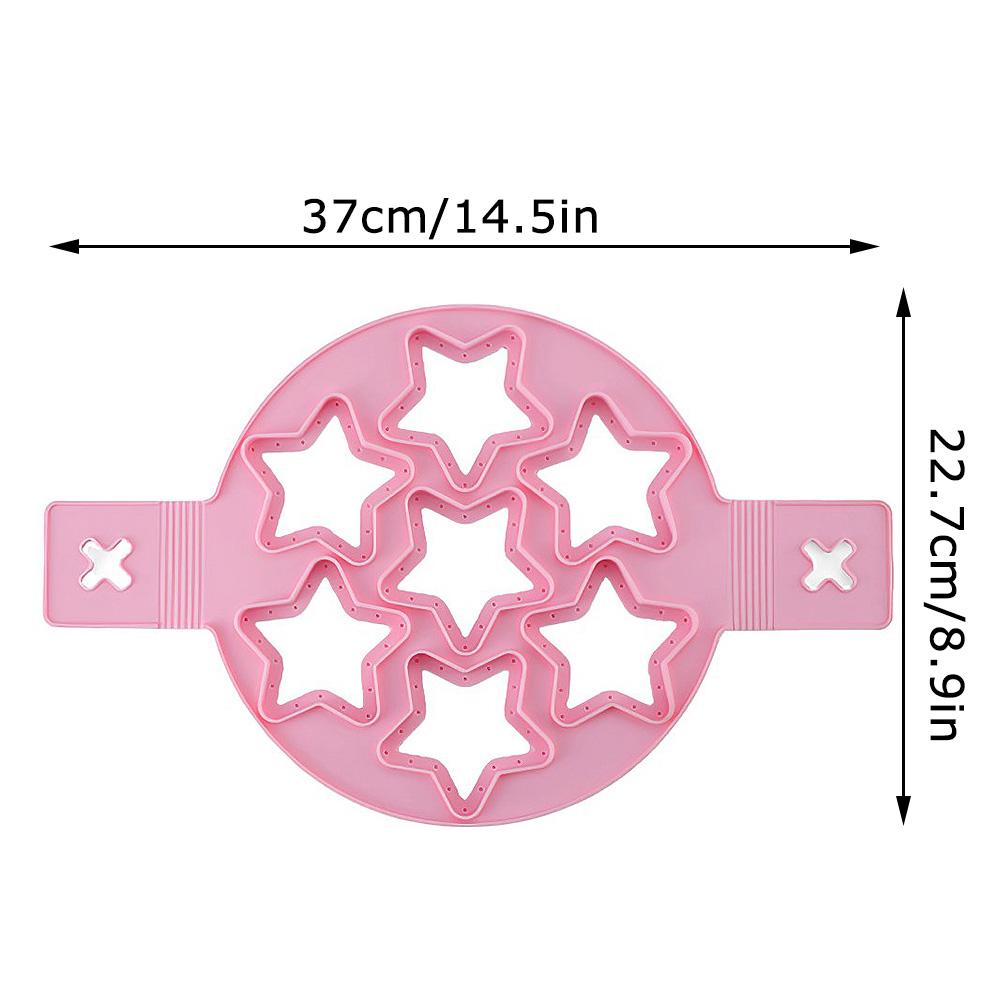 1pcs Silicone Non Stick Fantastic Seven Holes Egg Pancake Maker Ring Kitchen Baking Omelet Moulds Flip Cooker Egg Ring Mold
