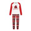 Print Cute Family Set Pajamas, Home Clothes, Family Set Long Sleeve Top Pants Set