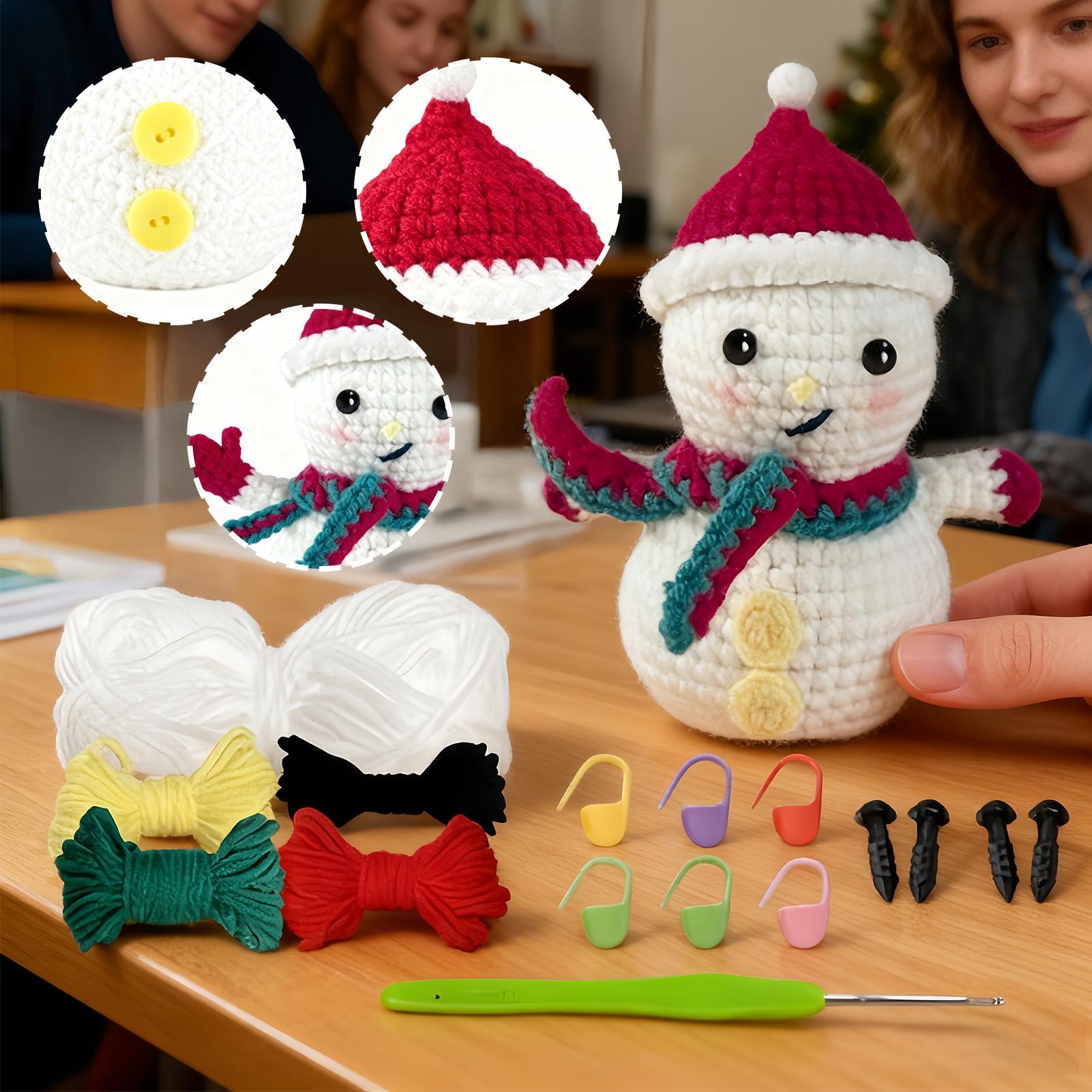 

Knitting Kit Knitting Accessories With Yarn Hook Pre-Started Crochet Start Kit For Teens Women Men Home Relaxation Holiday China Mainland