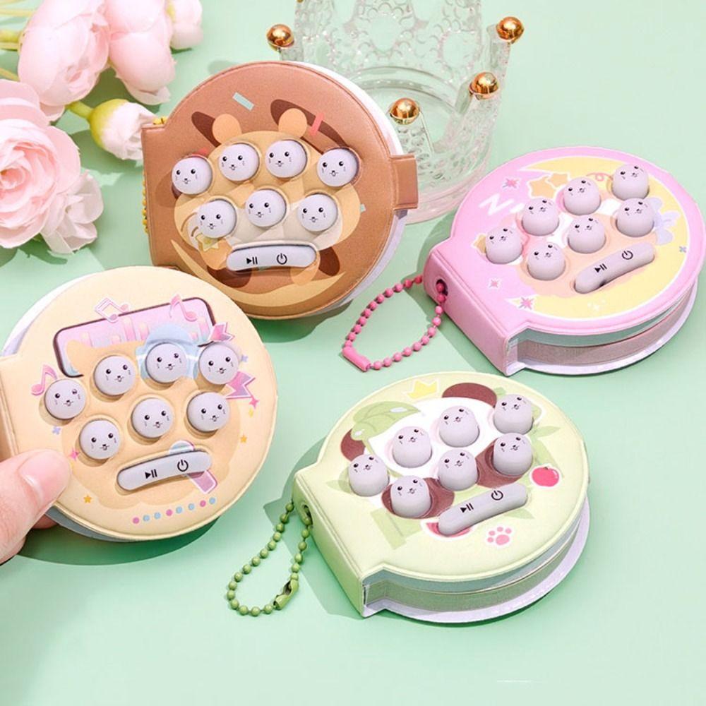Bag Pendant Music Notepad Keychain Multi-functional Toy Key Ring Cartoon Notepad Pendant Game