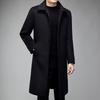 Firstview Men's Business Casual Long Wool Overcoat FV24D1115
