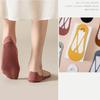 Summer Cross-sling Boat Socks Thin Ice Silk Invisible Socks Silicone Anti-slip Cotton Bottom Shallow Mouth Socks