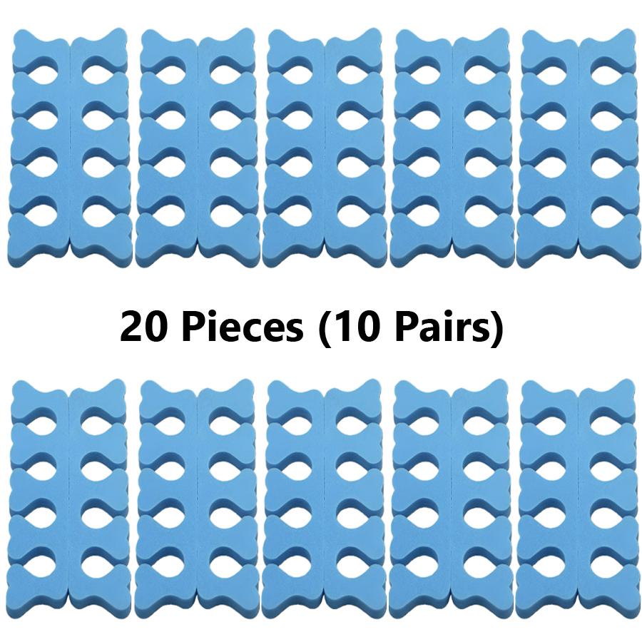 10/20Pcs Foam Toe and Finger Separators Mess-Free Nail Polish Application Toe Spacers, Manicure & Pedicure Essential Tools