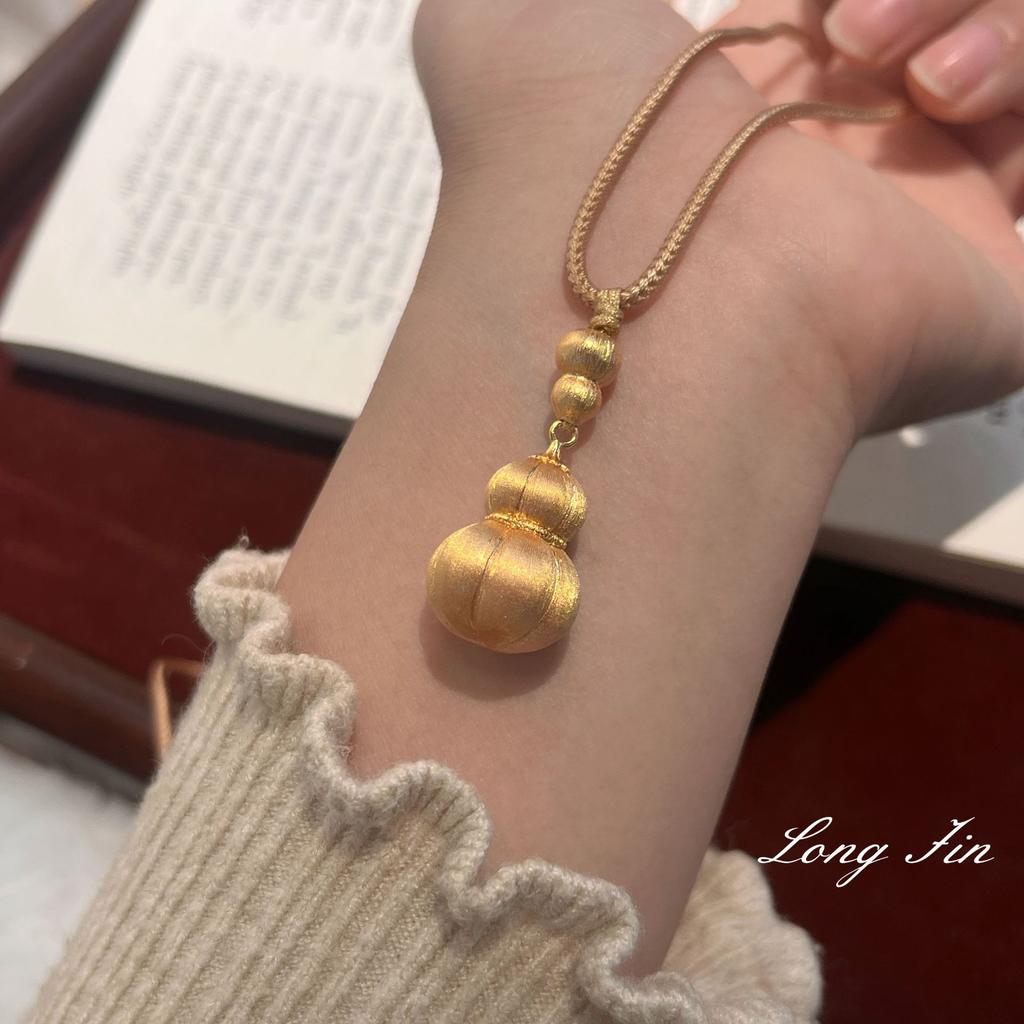 Jindian Has The Same Velvet Pumpkin Gourd Pendant Necklace, Golden Melon Full Of Fruitful Sweater Chain Temperament Women