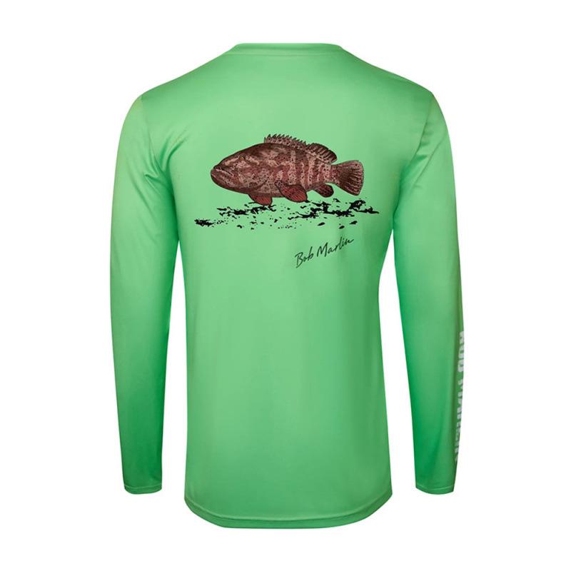 BOB MARLIN Outdoor Hooded UV Protection Fishing Clothing