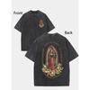 European Sizes Men's Washed Distressed Cotton Short-sleeved T-shirt Retro Loose Fit Cool Trendy Comfortable Tee Tops Casual Wear