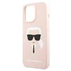 Karl Lagerfeld Klhcp13Lslkhlp Iphone 13Pro / 13 6,1 Jasnoróżowy/Light Pink Hardcase Silicone Karl`s Head