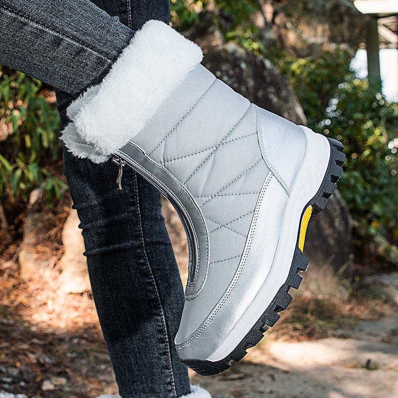35–42 Damen-High-Top-Baumwollschuhe, große, rutschfeste, wasserdichte Damen-Schneestiefel für den Außenbereich