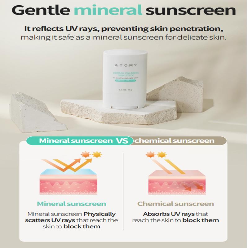 Atomy Derma Calming Sunstick SPF50+ PA++++(0.6Oz 16g) UV Protection