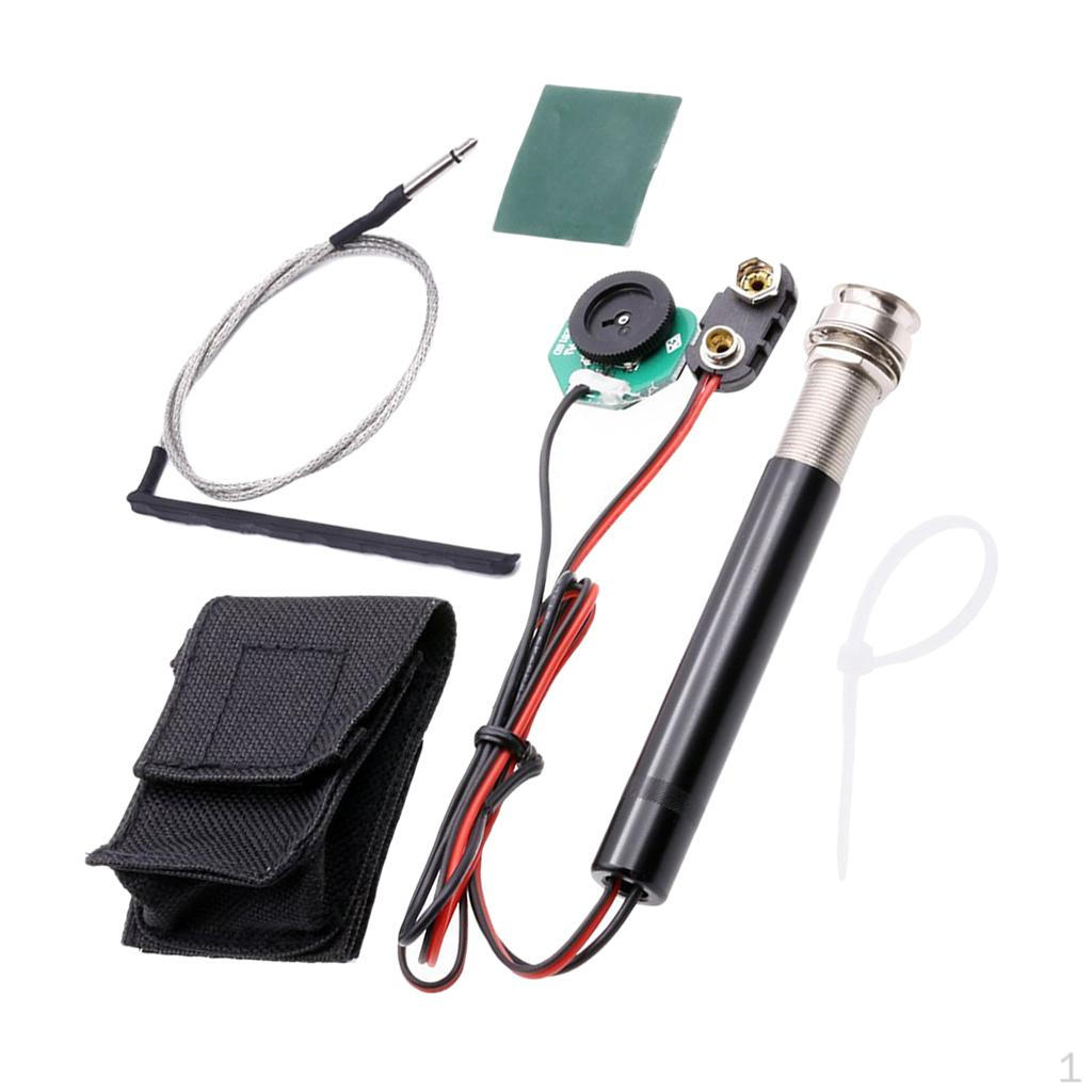 Set of Preamp Piezo Pickup Kit with Volume Control Acoustic Guitar accessories DIY