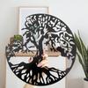 WINUSD Tree of Life Metal Wall Art, 4PCS Tree of Life and Birds of Peace Wall Plaque Decorative Garden Art Hanging Sculpture, Tree of Life Decor,