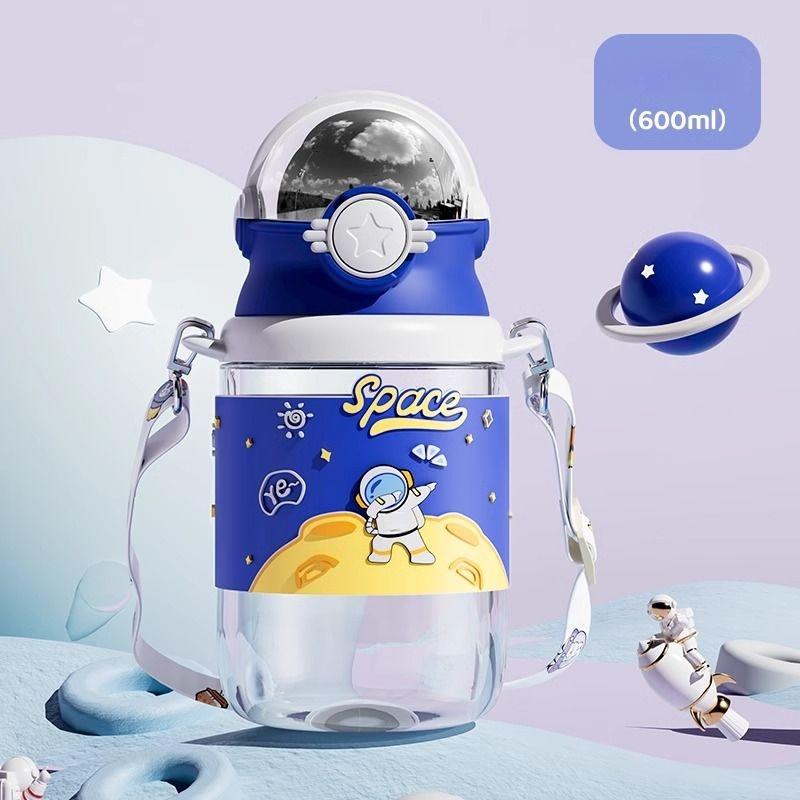 600ML Portable Reusable Plastic Cups For Party Home And Kitchen Water Bottle With Straw Camping Cup Thermal Drink Items