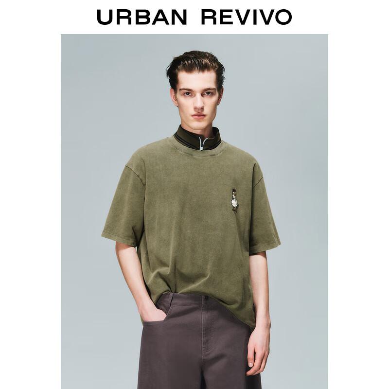 UR Men s 2025 Spring Creative Cotton Short Sleeve T-Shirt XS