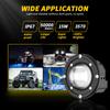 2Pc 3Inch 8D Lens Led Work Light Flush Fog Lights For Car Truck Off Road ATV SUV
