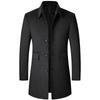 Autumn And Winter Men's Woolen Coat Men's Lapel Thickened Coat
