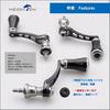 HEIGHTEN Reel Handle Adjustable 19mm Aluminum Knob For SHIMANO DAIWA Spinning Reel Arch Series Gunmetal And Black 880 45-50mm
