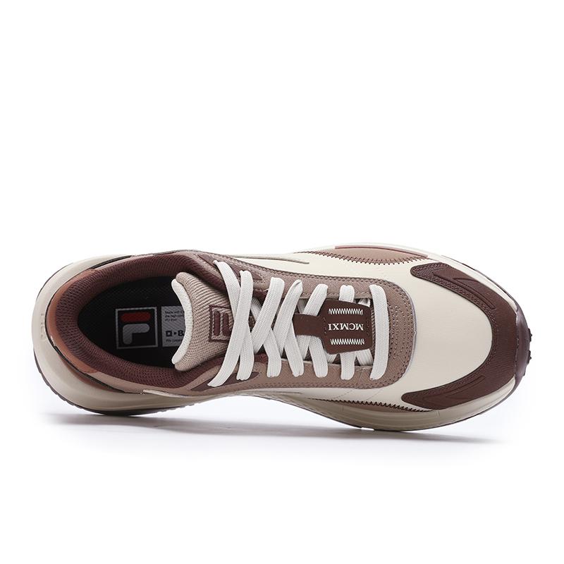FILA Modern Sneakers Comfortable Versatile Durable Running Shoes Men Sneakers Angora-Brown Bottle-Brown F12M441105FAS