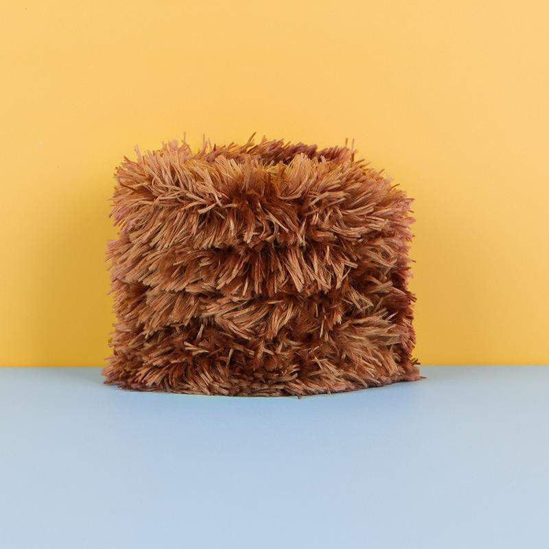 20 mm Material Kristall Sammet Vridpinne Handgjord Docka Valp Ullremsor Konstgjorda Ullremsor