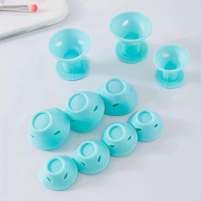 20Pcs Silicone For Hair Curling Rollers Diy Set With Mushroom Bell Shapes Spiral Design Soft Construction Easy Removal Curls