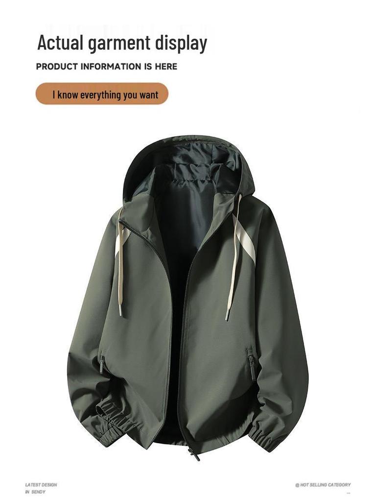 2026 Men's Trendy Spring/Autumn Hooded Sport Jacket