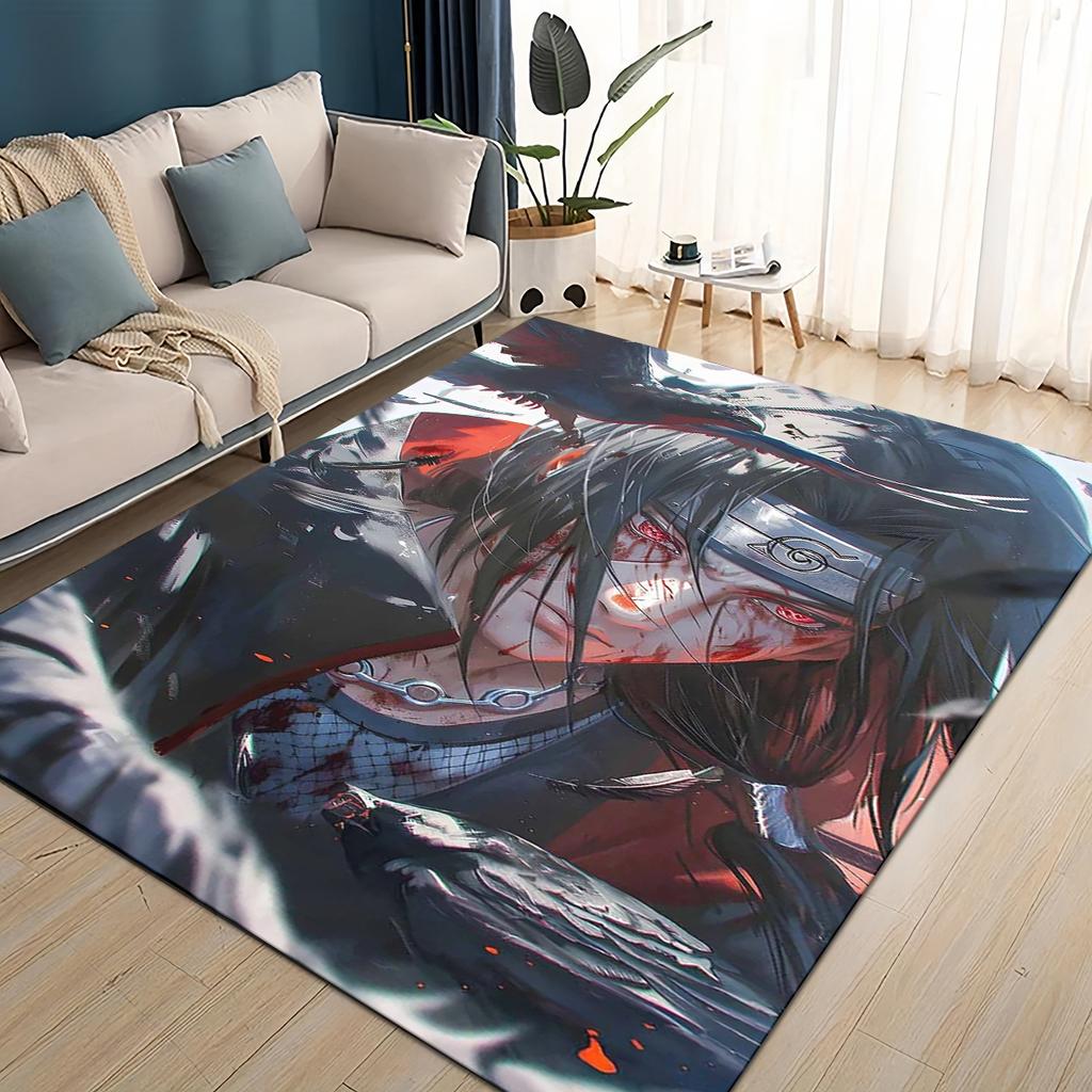 HOT Kreskówka I-Itachi 3D Japonia Anime Dywan Dywanik do Salonu Sypialni Dekoracja Domu, dla Dzieci Zabawa Antypoślizgowy na Sofę Wycieraczka