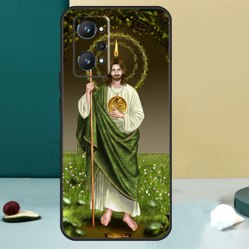 San Judas For Realme 11 10 12 13 14 Pro Plus GT 7 6 5 Pro GT 6T C67 C61 C53 C51 C21Y C25S C75 C55 Case