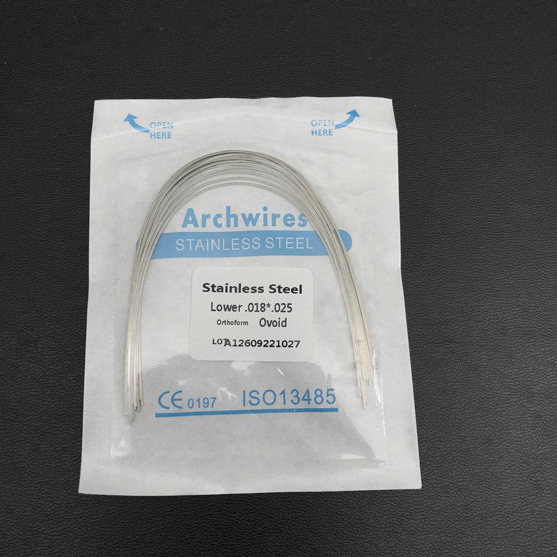 10 teile/paket Dental Kieferorthopädische Edelstahl Rechteckige Ovale Bogen Drähte