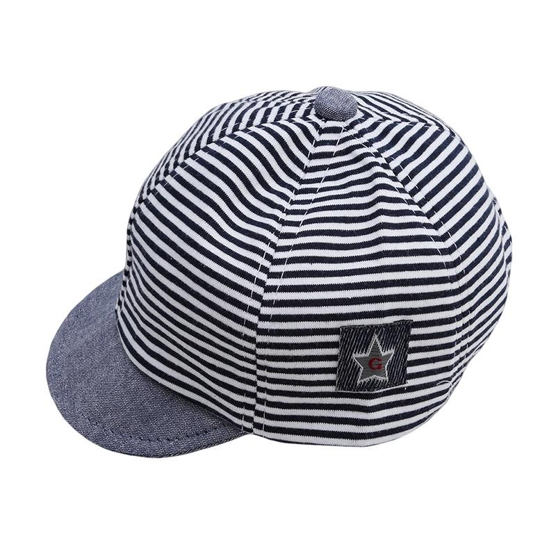 Buy Cute Summer Soft Boy Cotton Striped Baby Sun Cap Baseball Cap Sun