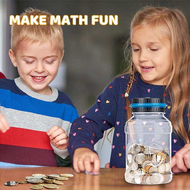 Smart Electronic Coin Counting Piggy Bank - US Dollar & New Taiwan Dollar Compatible